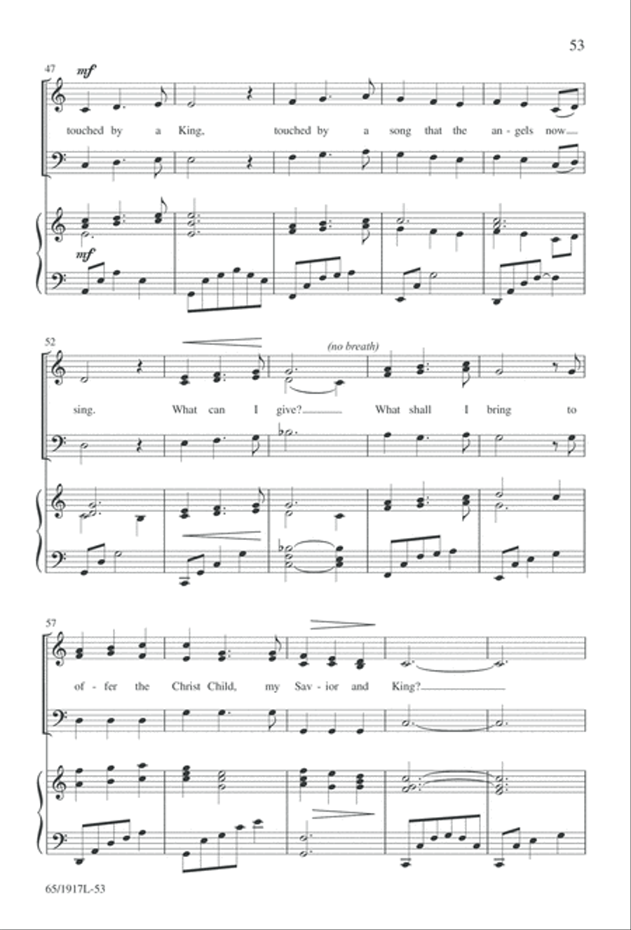 Touched by a Child, Touched by a King (Digital Download) 3-Part scores gallery preview page 53