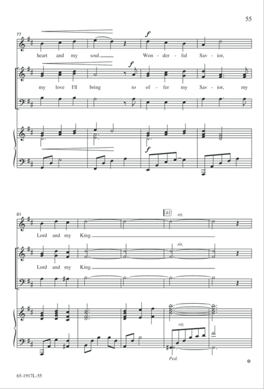 Touched by a Child, Touched by a King (Digital Download) 3-Part scores gallery preview page 55