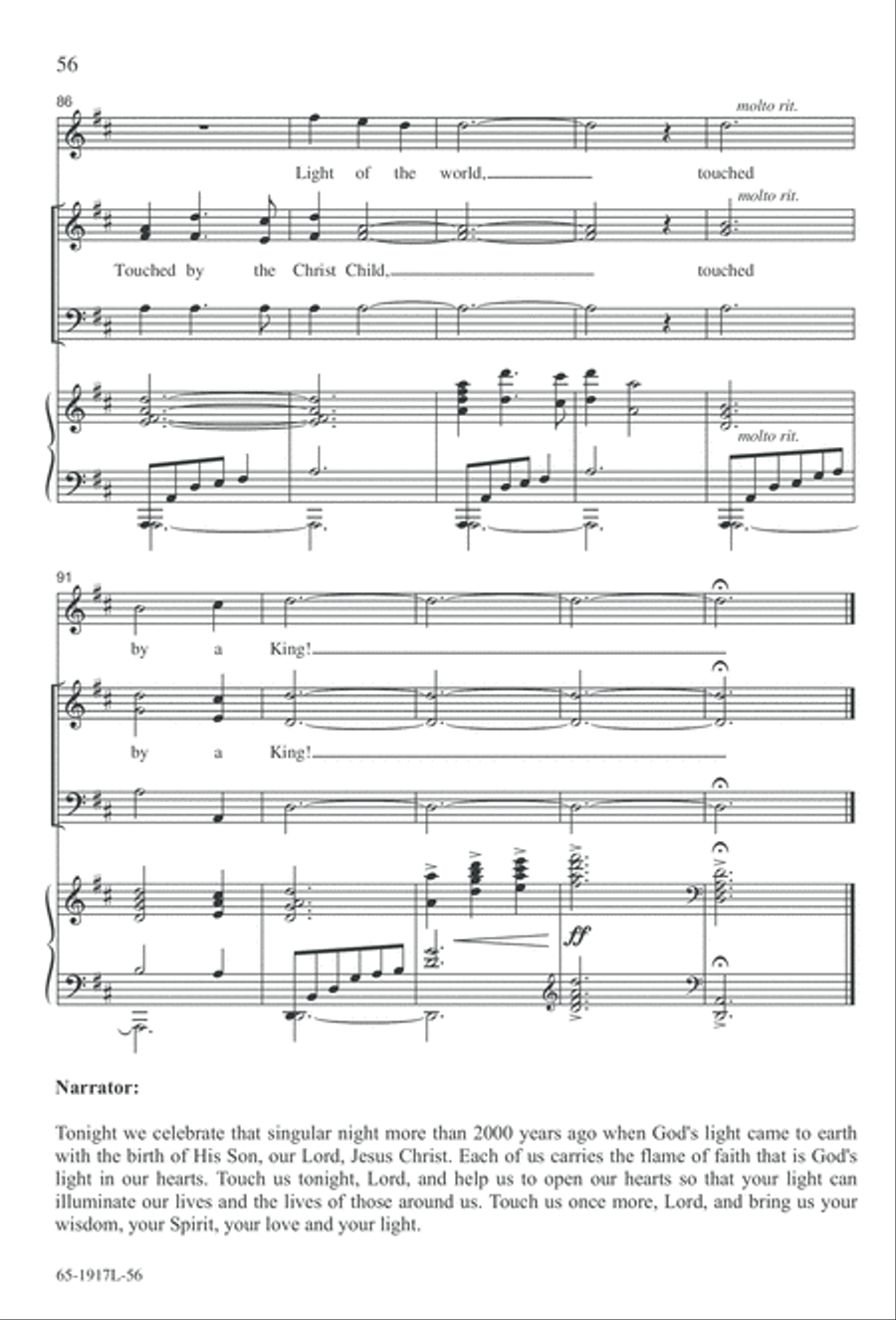Touched by a Child, Touched by a King (Digital Download) 3-Part scores gallery preview page 56