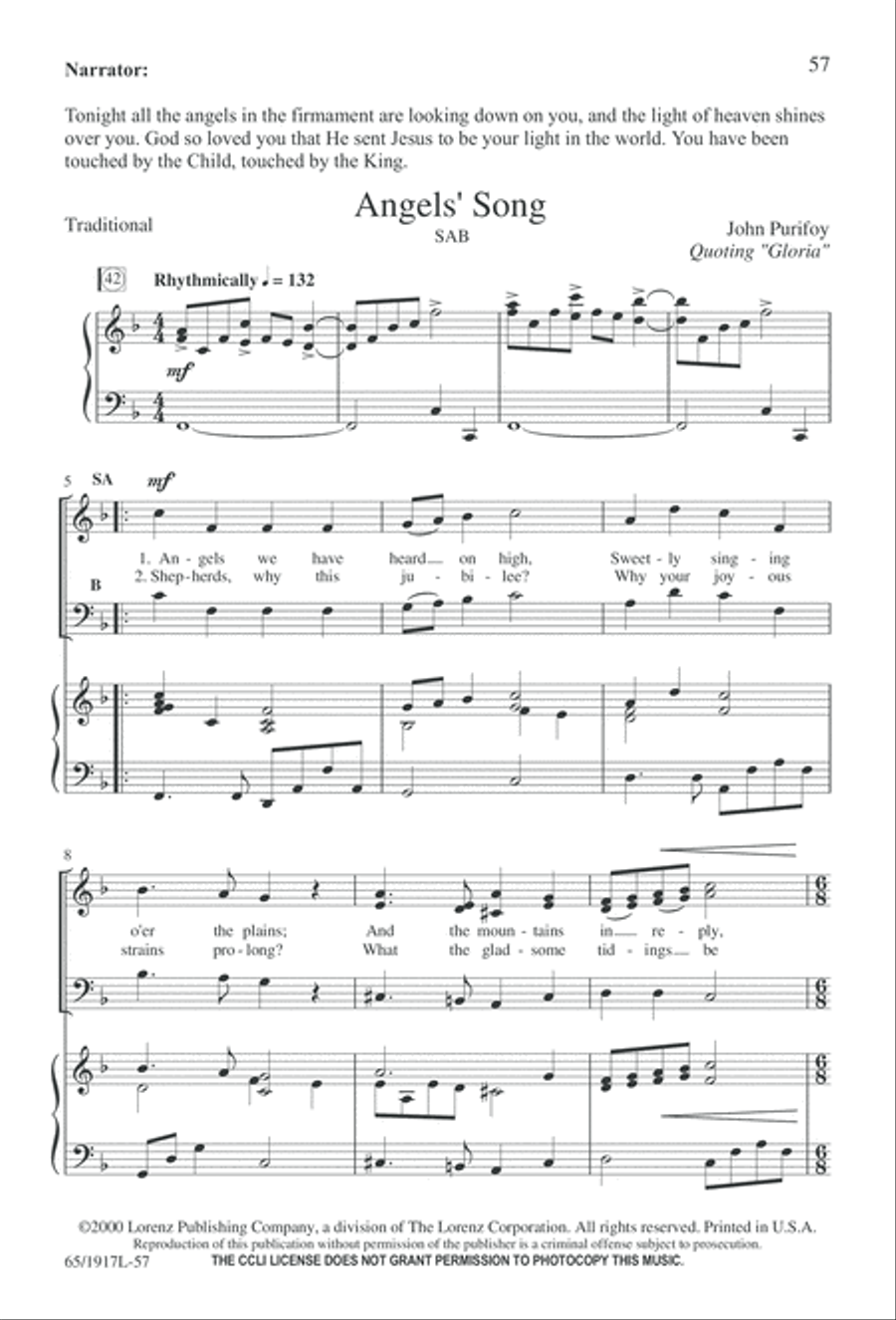 Touched by a Child, Touched by a King (Digital Download) 3-Part scores gallery preview page 57