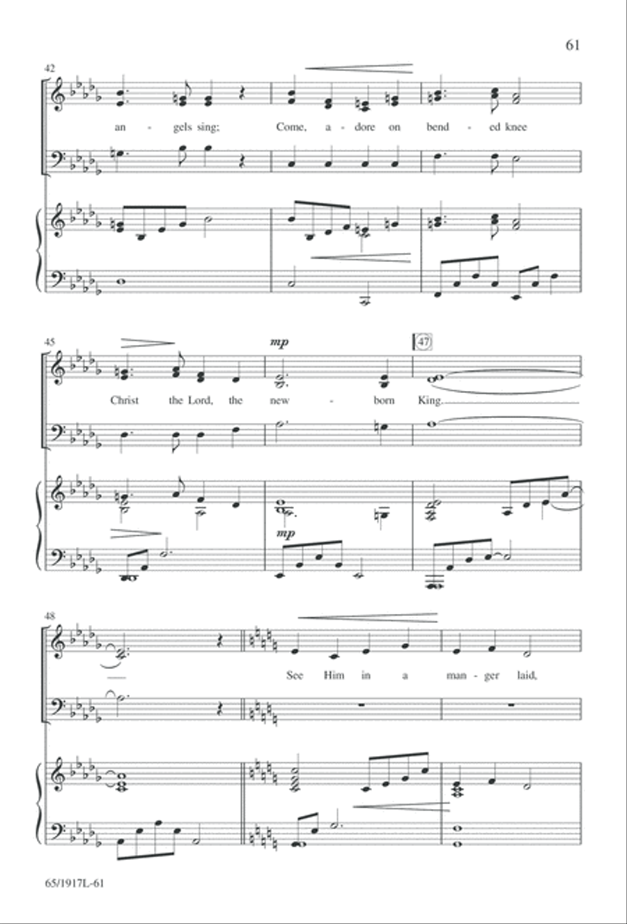 Touched by a Child, Touched by a King (Digital Download) 3-Part scores gallery preview page 61
