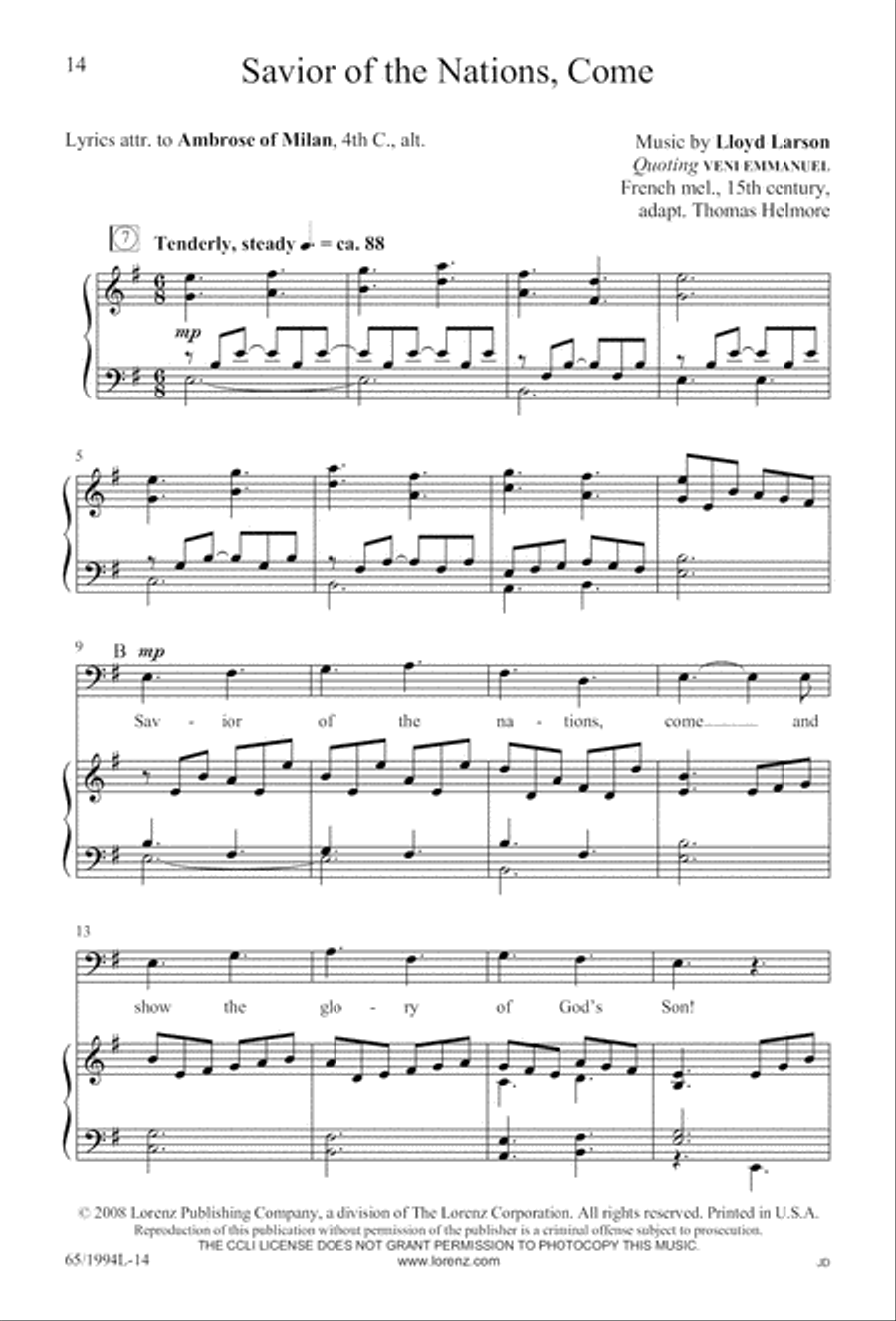 And Glory Shone Around (Digital Download) SAB scores gallery preview page 14