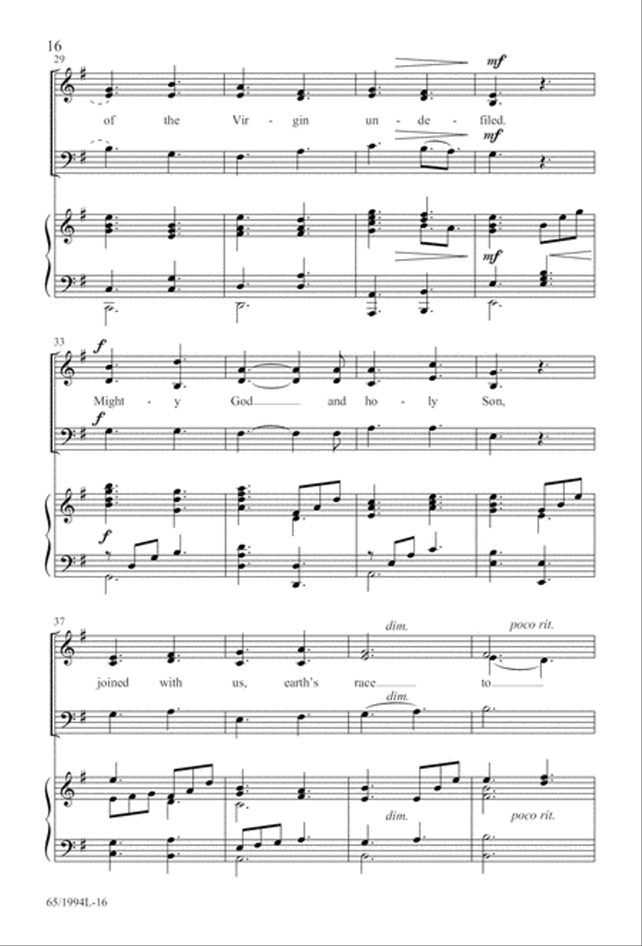 And Glory Shone Around (Digital Download) SAB scores gallery preview page 16