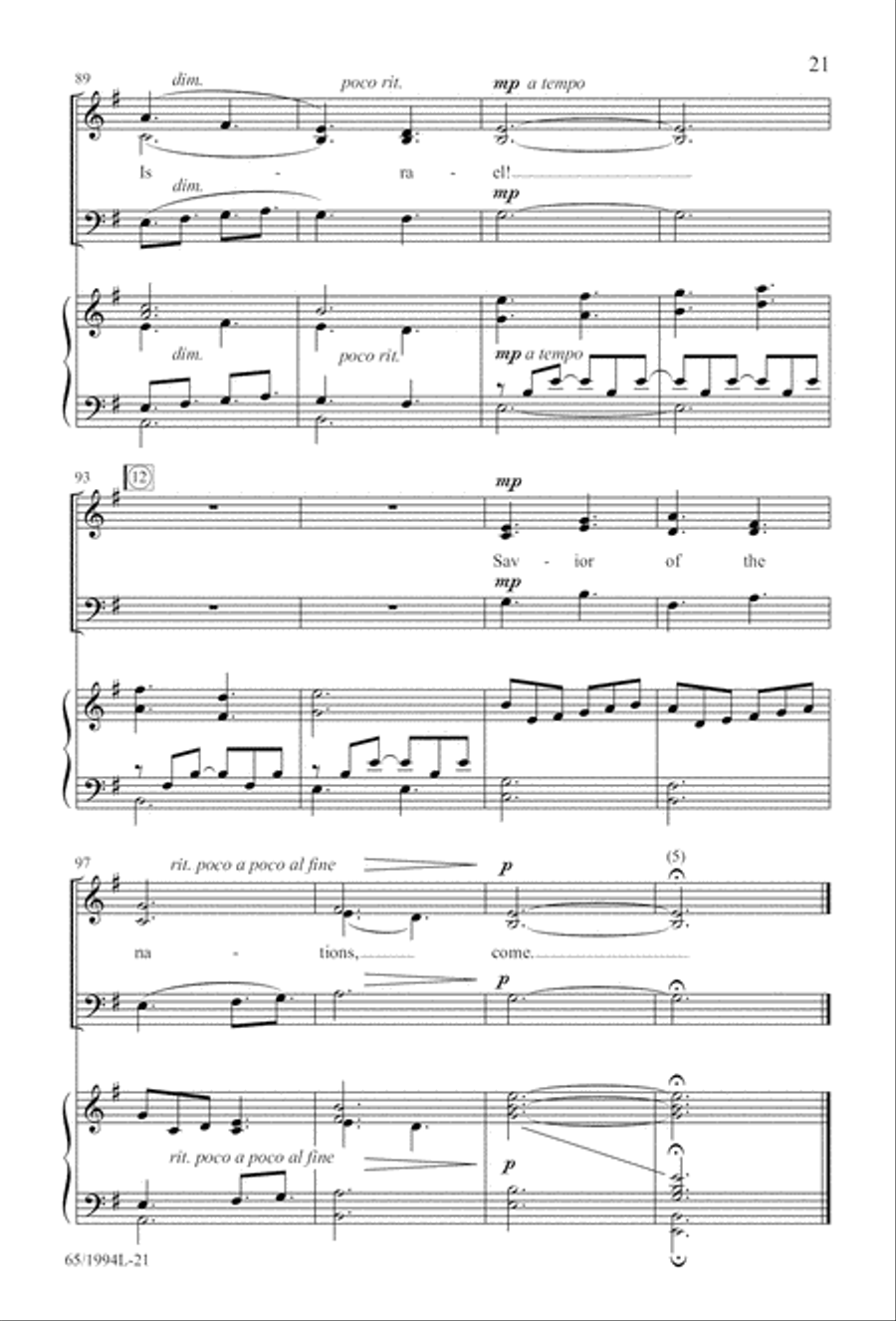And Glory Shone Around (Digital Download) SAB scores gallery preview page 21