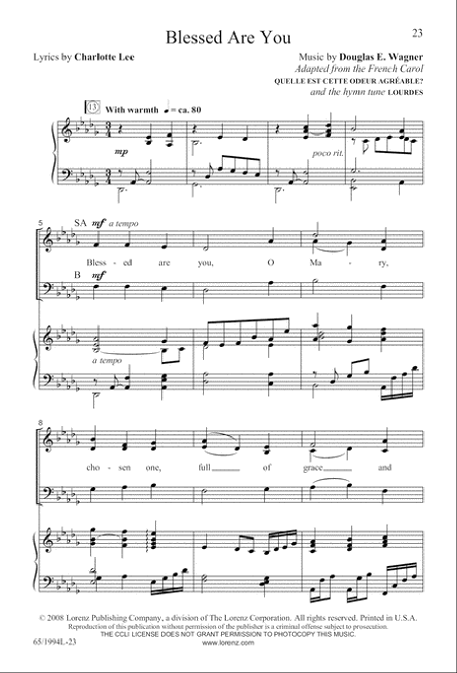And Glory Shone Around (Digital Download) SAB scores gallery preview page 23