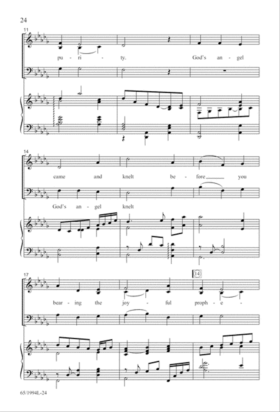 And Glory Shone Around (Digital Download) SAB scores gallery preview page 24