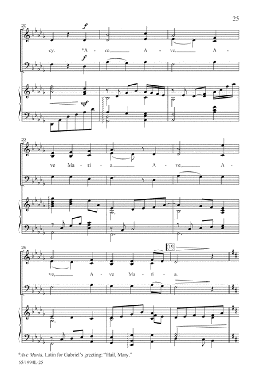 And Glory Shone Around (Digital Download) SAB scores gallery preview page 25
