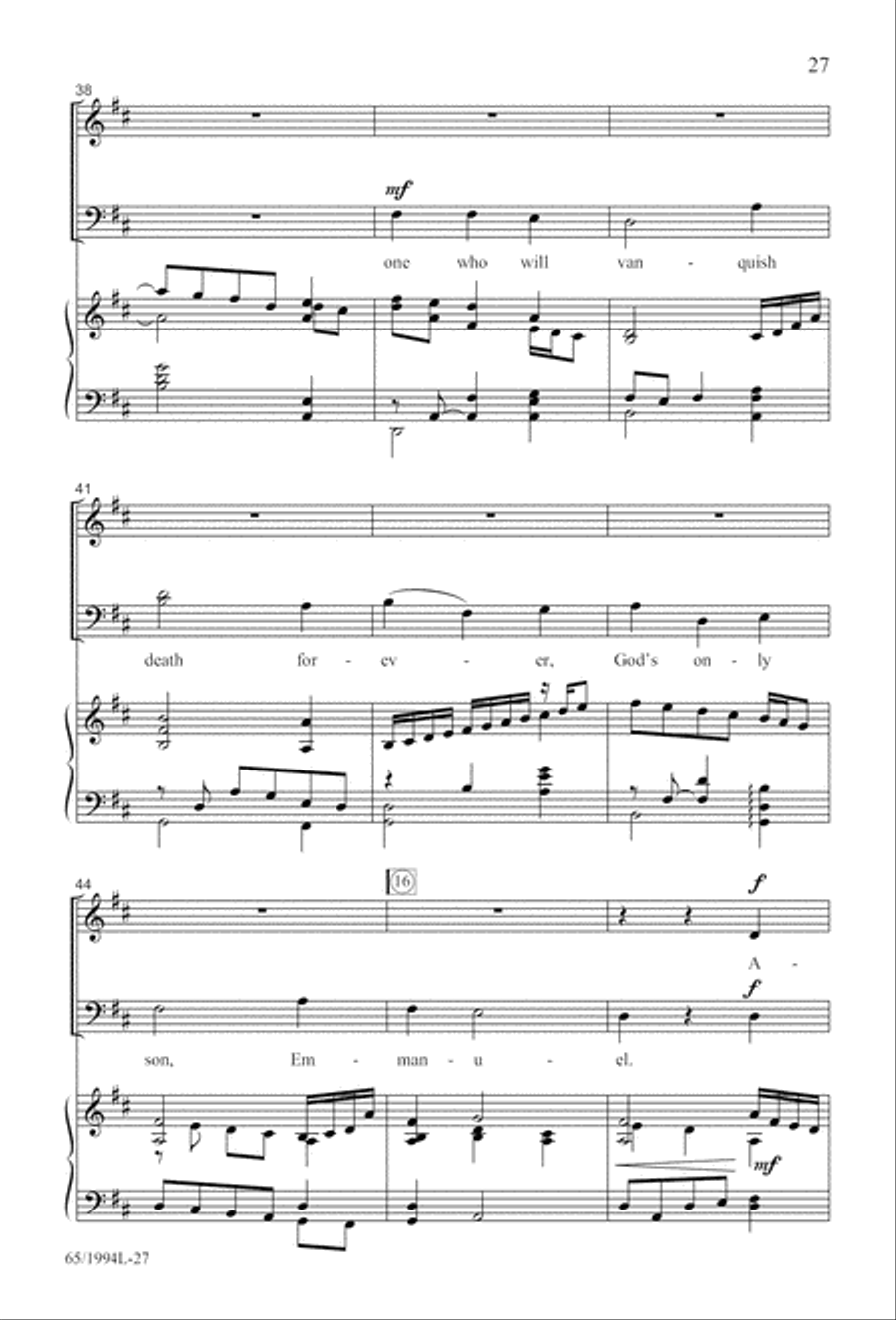 And Glory Shone Around (Digital Download) SAB scores gallery preview page 27