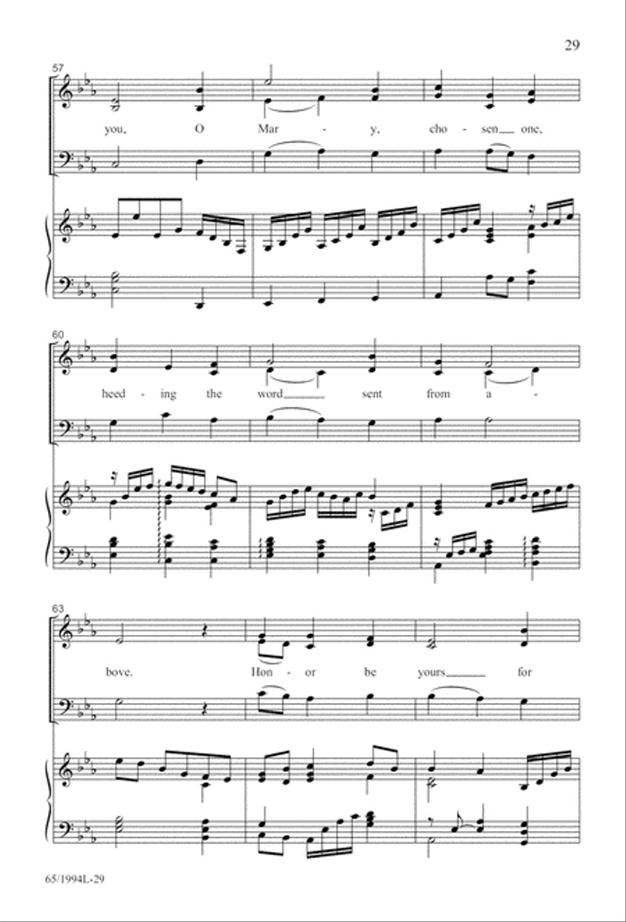And Glory Shone Around (Digital Download) SAB scores gallery preview page 29