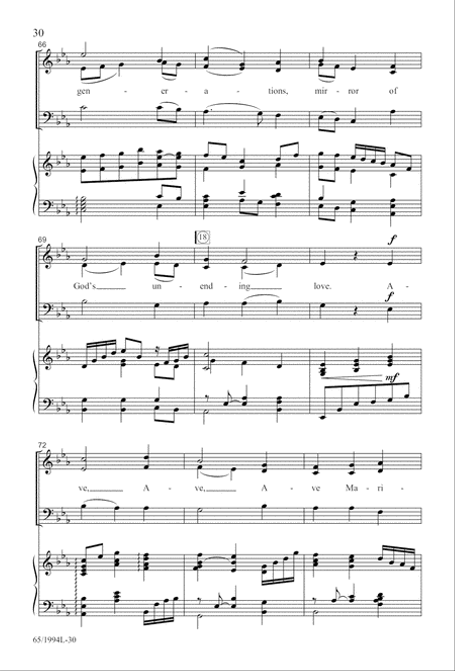 And Glory Shone Around (Digital Download) SAB scores gallery preview page 30
