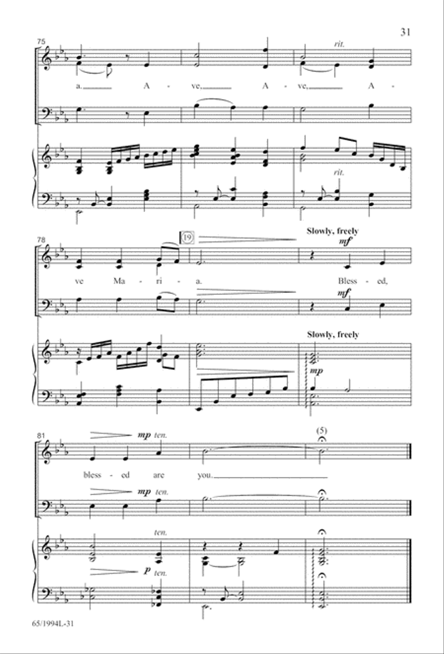And Glory Shone Around (Digital Download) SAB scores gallery preview page 31