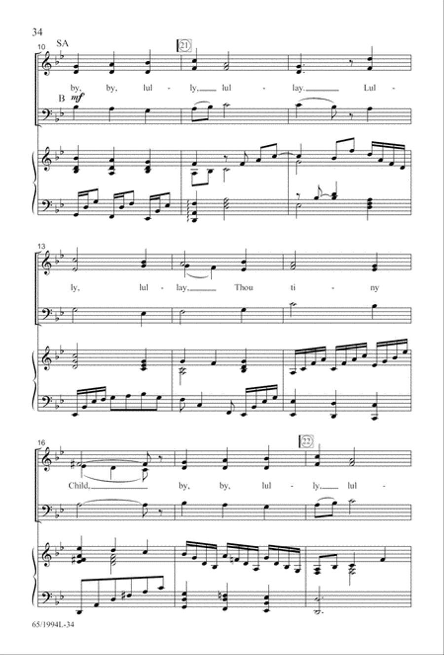 And Glory Shone Around (Digital Download) SAB scores gallery preview page 34