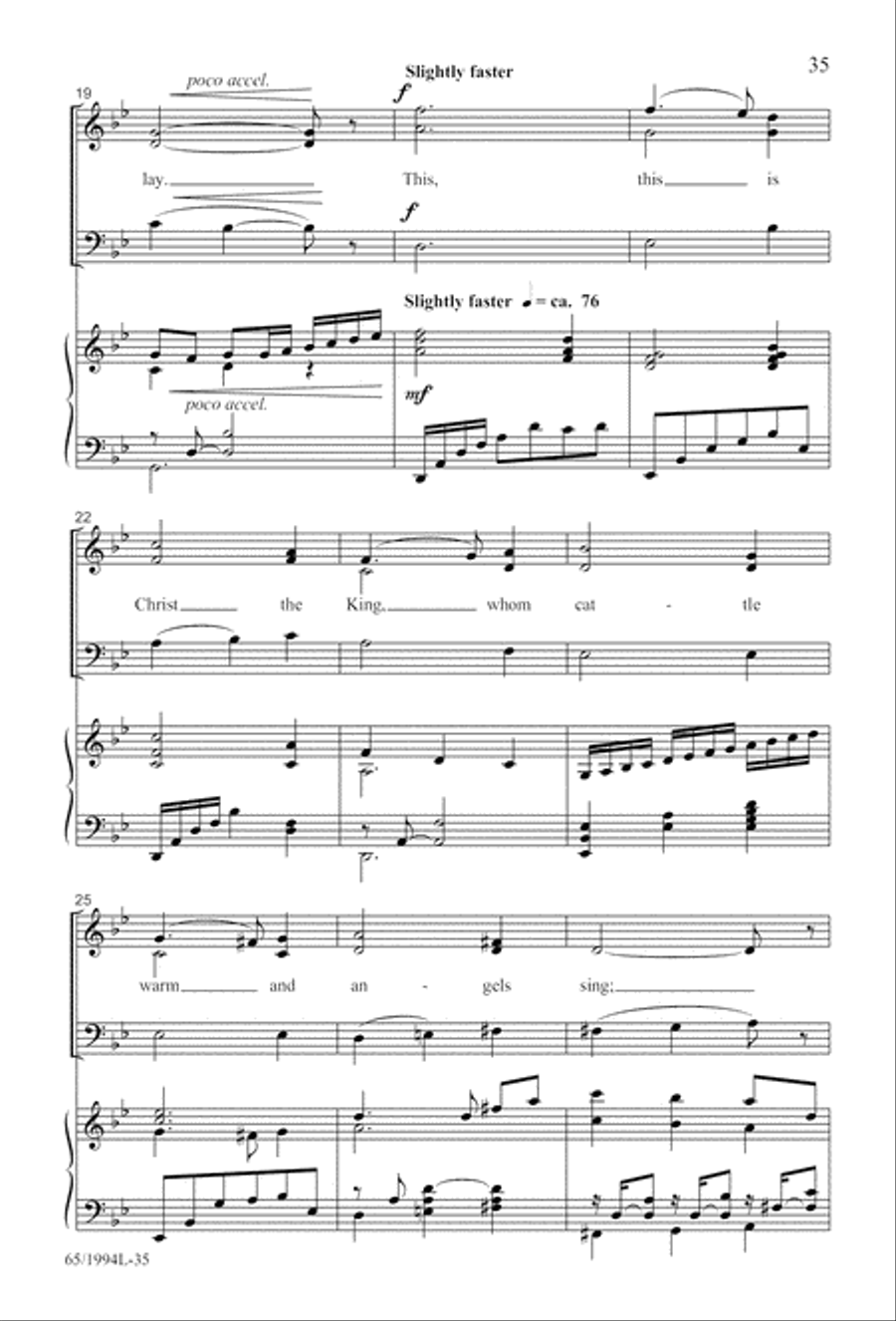 And Glory Shone Around (Digital Download) SAB scores gallery preview page 35