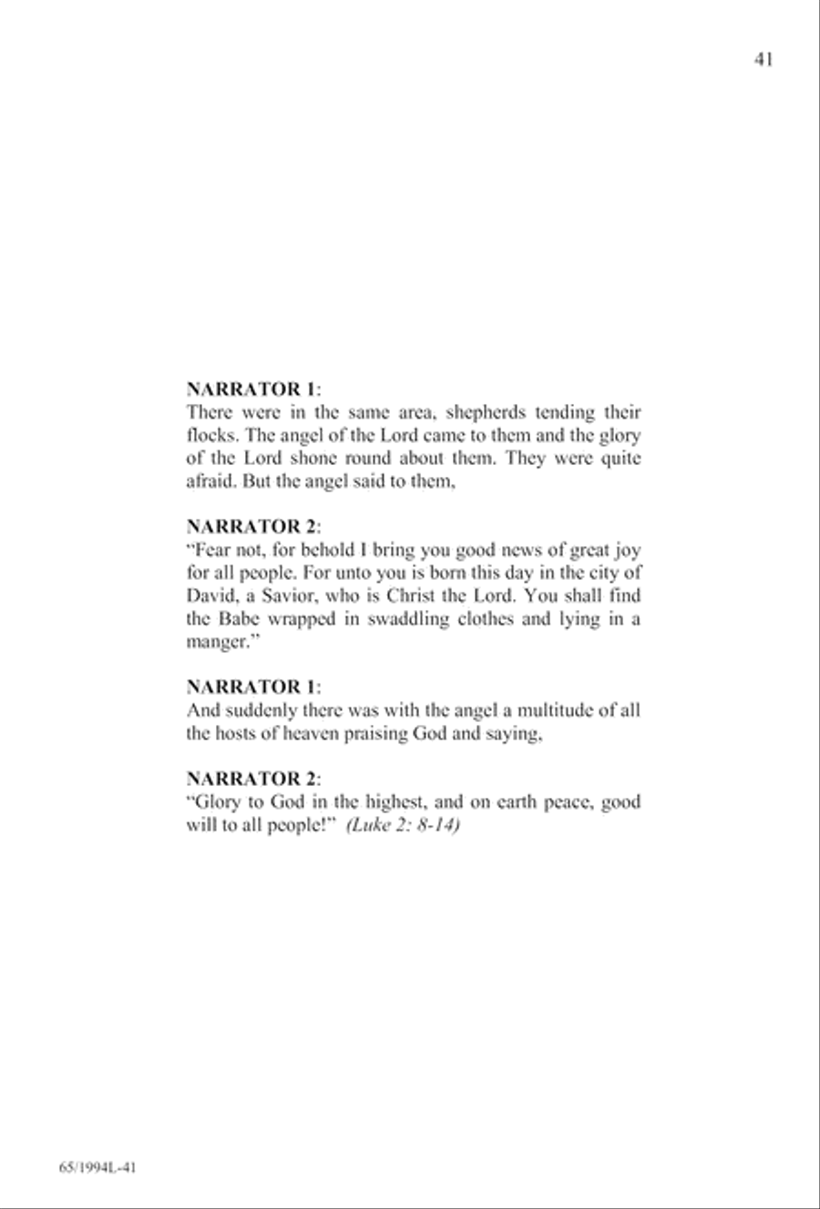 And Glory Shone Around (Digital Download) SAB scores gallery preview page 41
