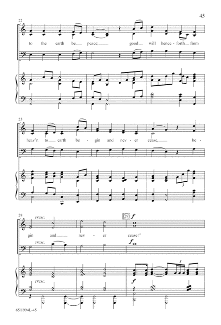 And Glory Shone Around (Digital Download) SAB scores gallery preview page 45