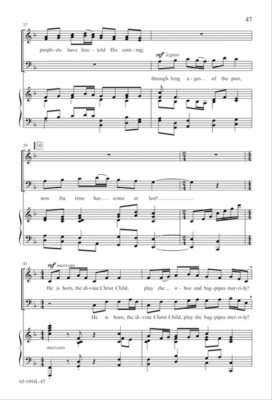 And Glory Shone Around (Digital Download) SAB scores gallery preview page 47