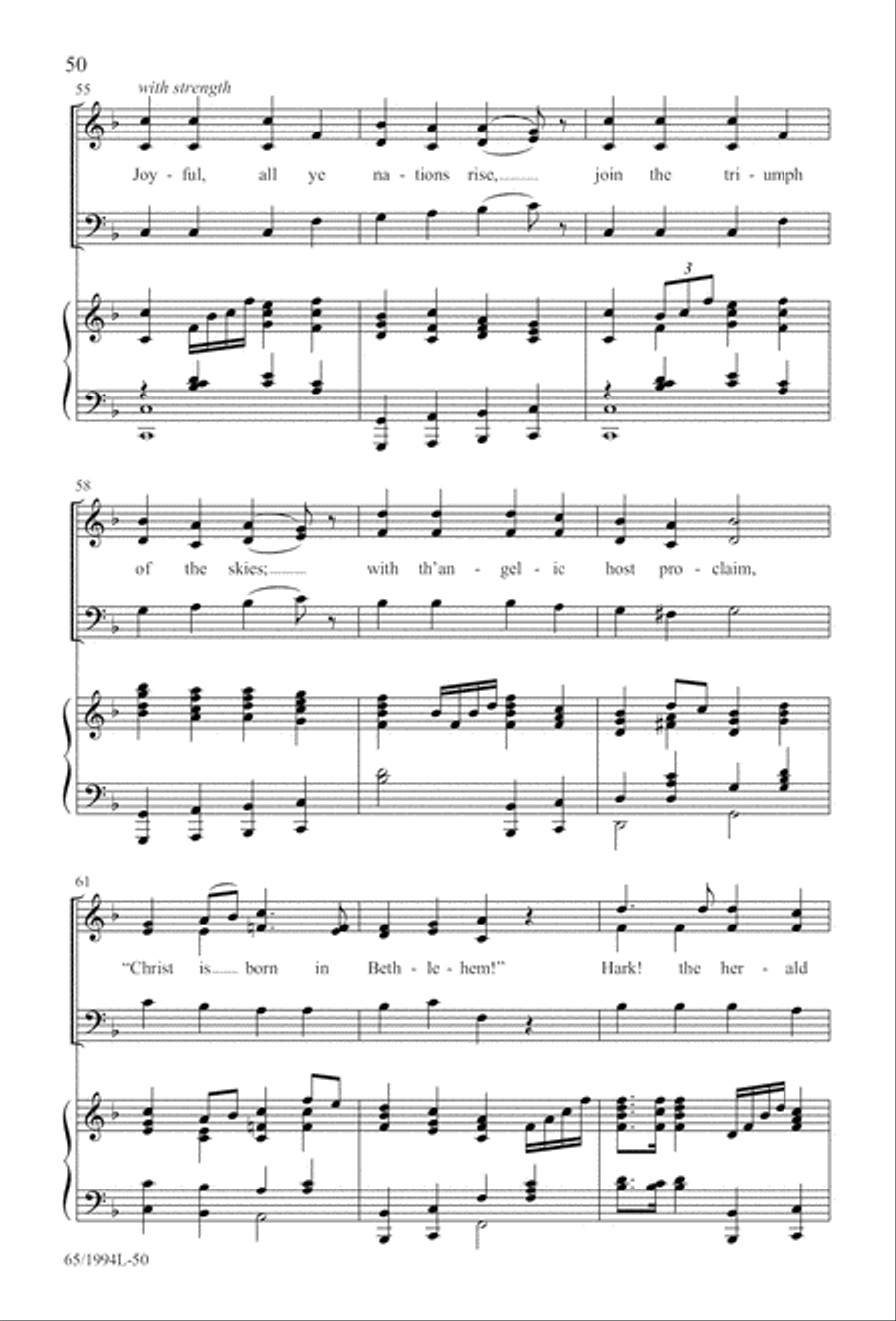 And Glory Shone Around (Digital Download) SAB scores gallery preview page 50