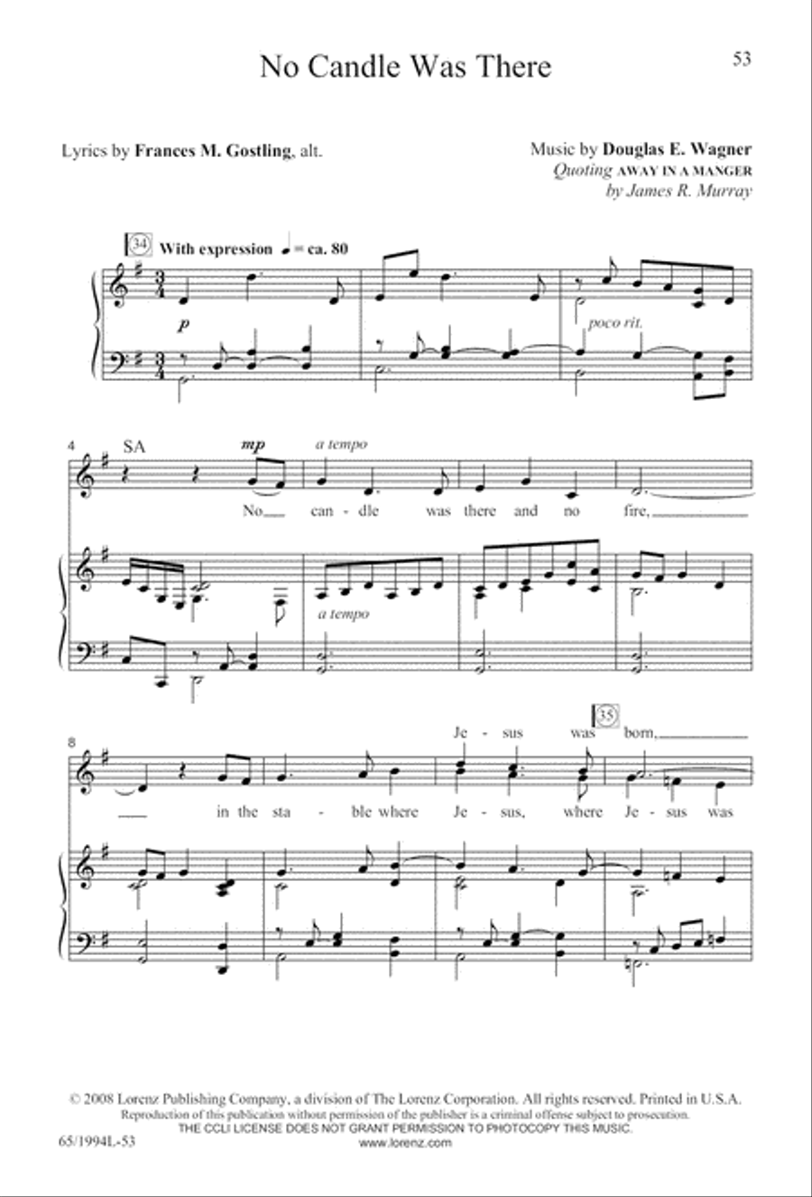 And Glory Shone Around (Digital Download) SAB scores gallery preview page 53