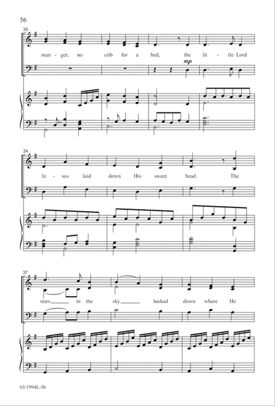 And Glory Shone Around (Digital Download) SAB scores gallery preview page 56