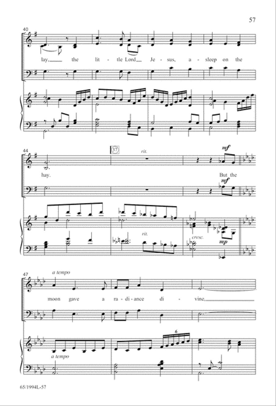 And Glory Shone Around (Digital Download) SAB scores gallery preview page 57