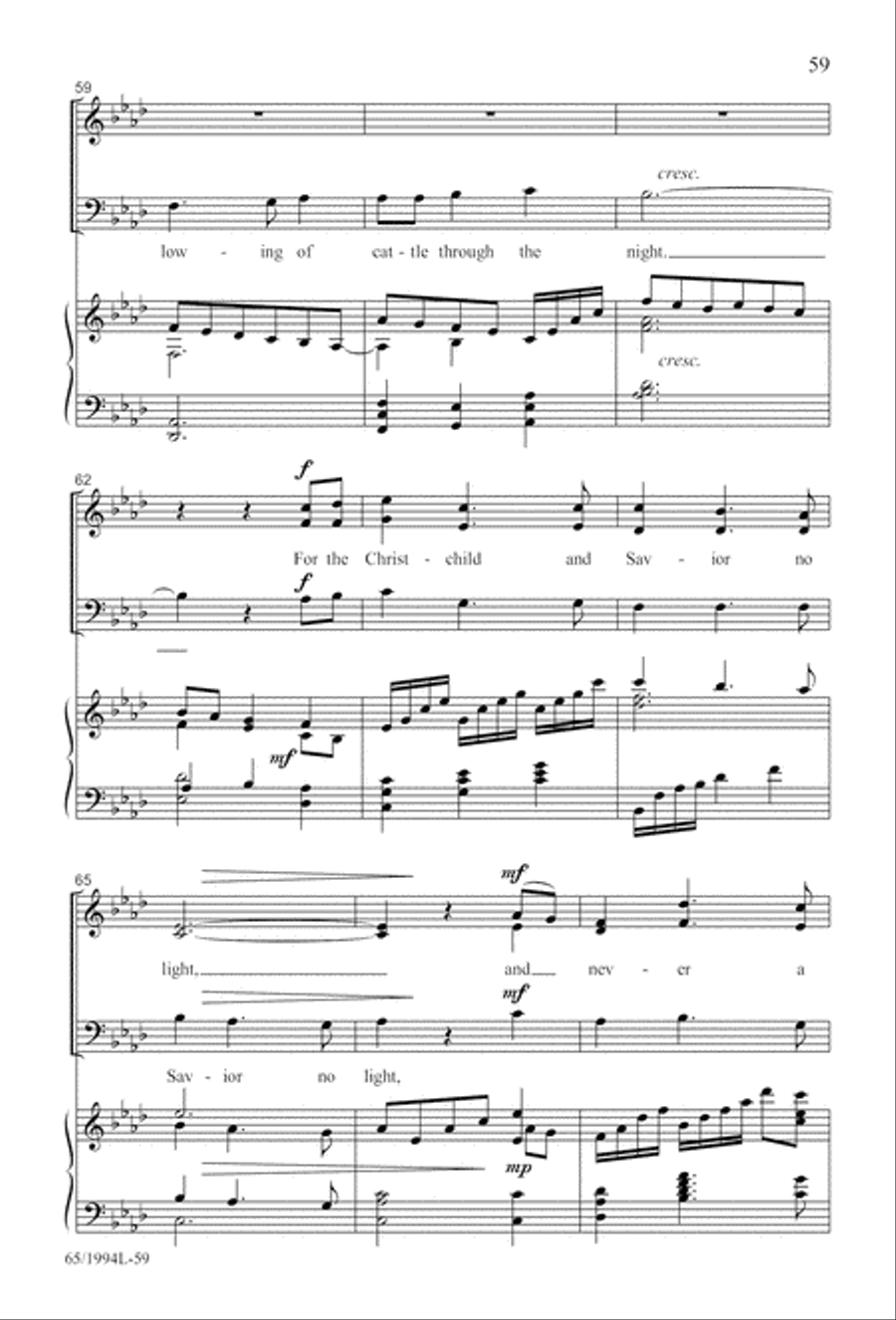 And Glory Shone Around (Digital Download) SAB scores gallery preview page 59