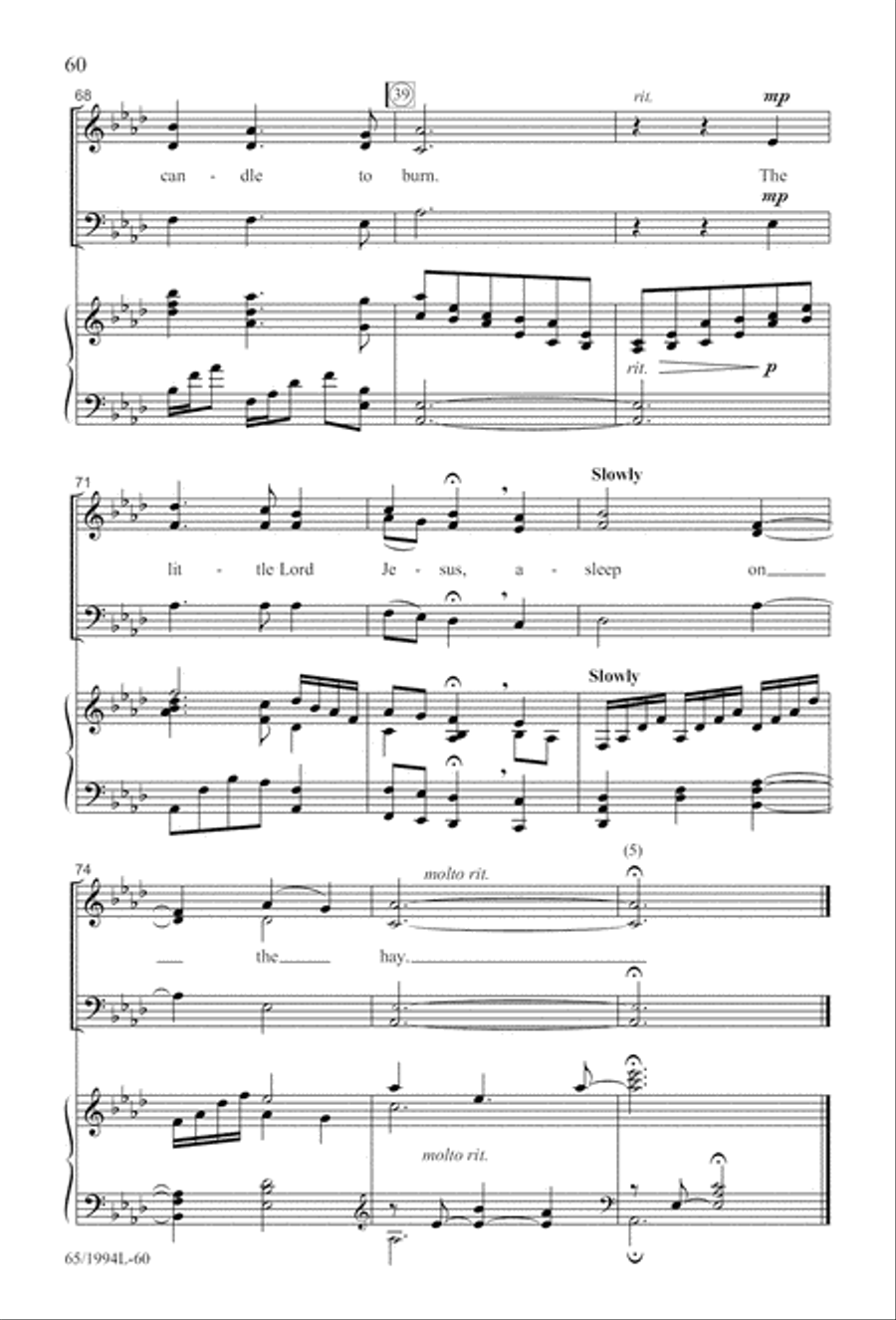 And Glory Shone Around (Digital Download) SAB scores gallery preview page 60