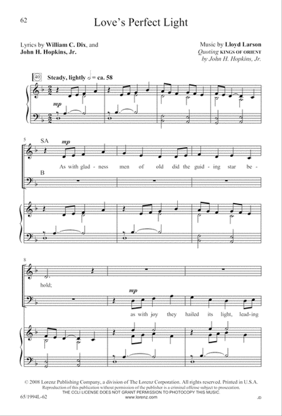 And Glory Shone Around (Digital Download) SAB scores gallery preview page 62