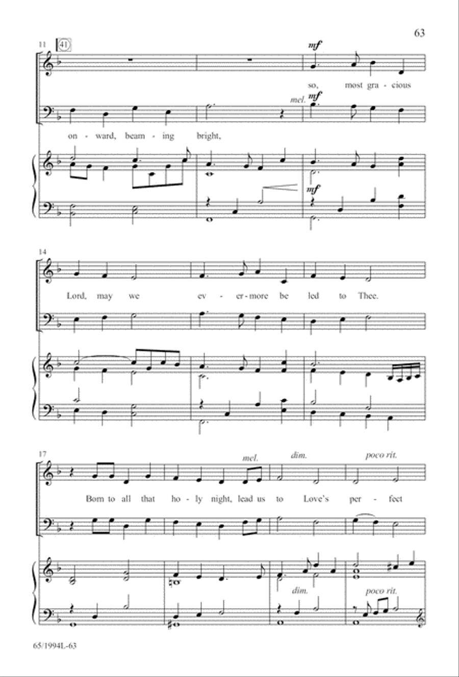 And Glory Shone Around (Digital Download) SAB scores gallery preview page 63