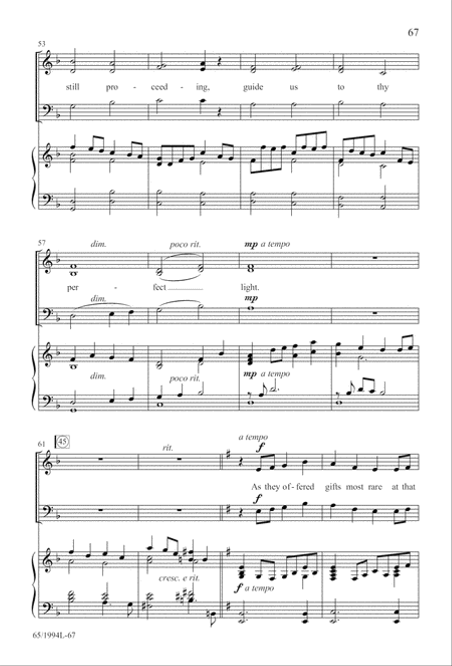 And Glory Shone Around (Digital Download) SAB scores gallery preview page 67