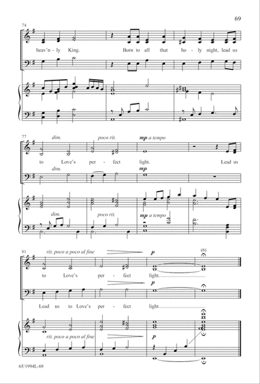 And Glory Shone Around (Digital Download) SAB scores gallery preview page 69