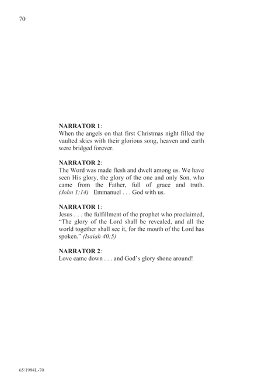 And Glory Shone Around (Digital Download) SAB scores gallery preview page 70