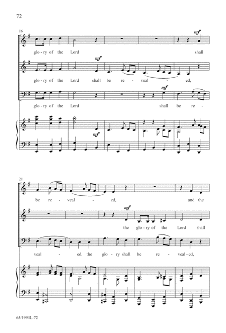 And Glory Shone Around (Digital Download) SAB scores gallery preview page 72