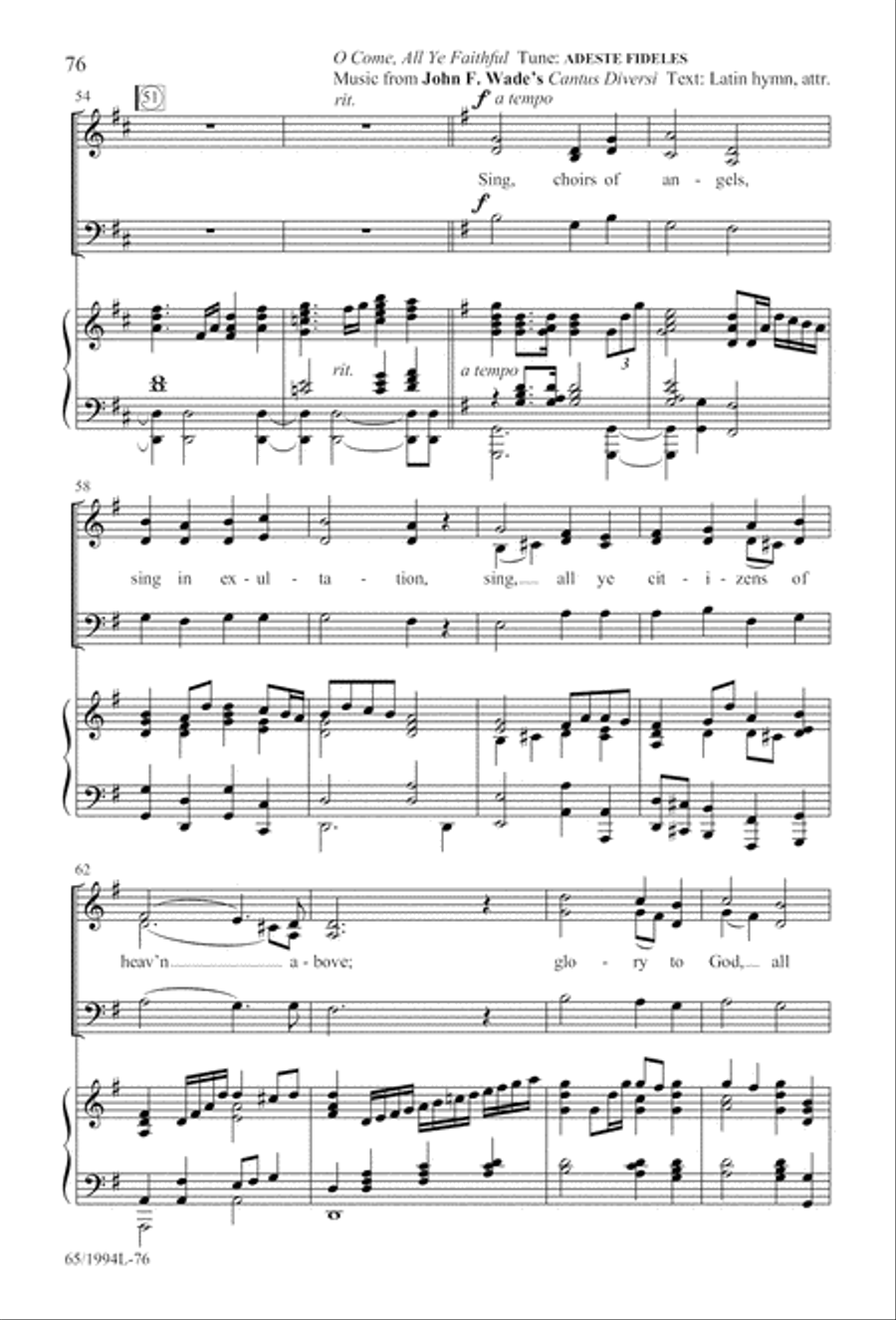 And Glory Shone Around (Digital Download) SAB scores gallery preview page 76