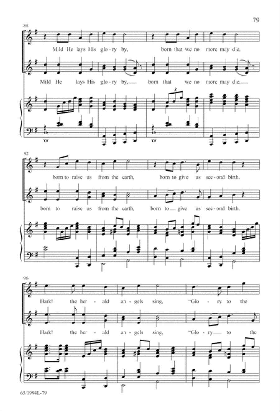 And Glory Shone Around (Digital Download) SAB scores gallery preview page 79