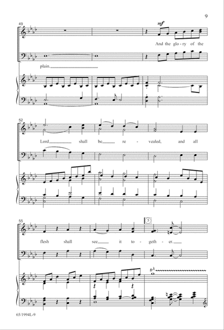 And Glory Shone Around (Digital Download) SAB scores gallery preview page 9