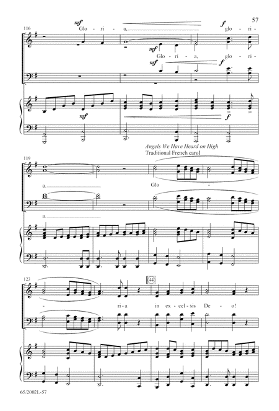 And This Shall Be a Sign (Digital Download) 4-Part scores gallery preview page 57