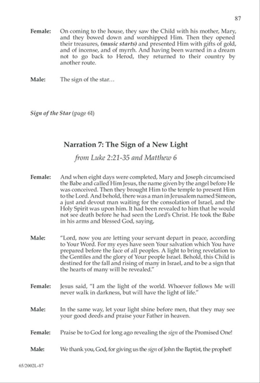And This Shall Be a Sign (Digital Download) 4-Part scores gallery preview page 87