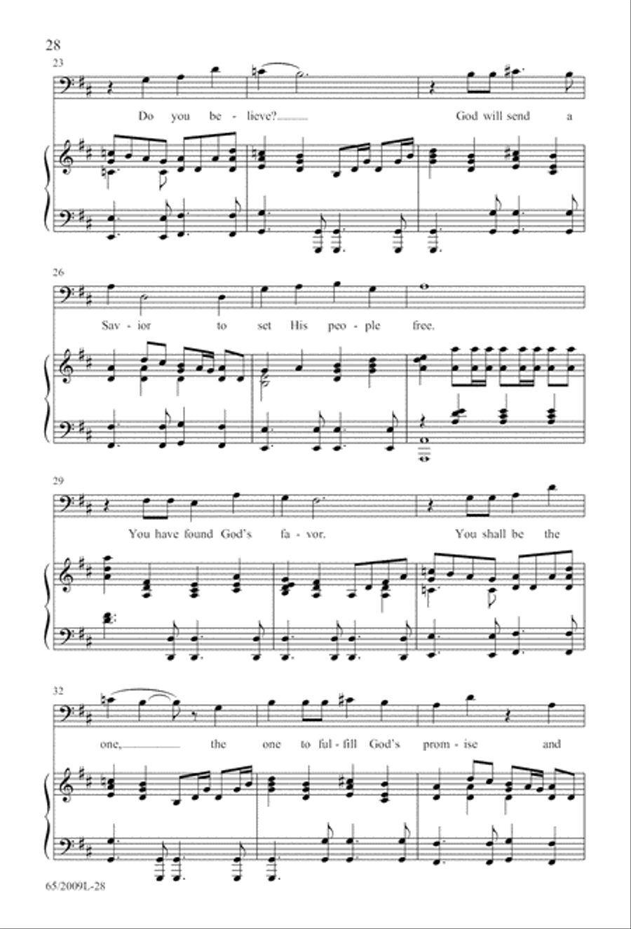 Rise Up! A New Light A-Comin' (Digital Download) 4-Part scores gallery preview page 28