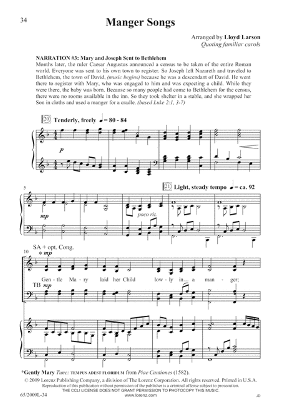 Rise Up! A New Light A-Comin' (Digital Download) 4-Part scores gallery preview page 34