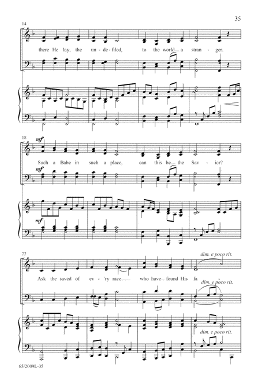 Rise Up! A New Light A-Comin' (Digital Download) 4-Part scores gallery preview page 35