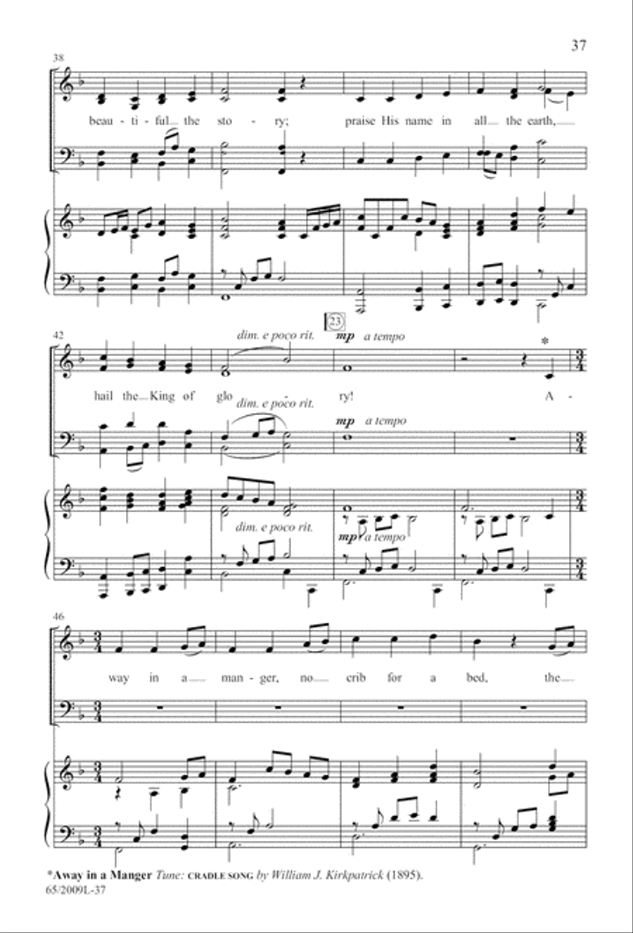 Rise Up! A New Light A-Comin' (Digital Download) 4-Part scores gallery preview page 37