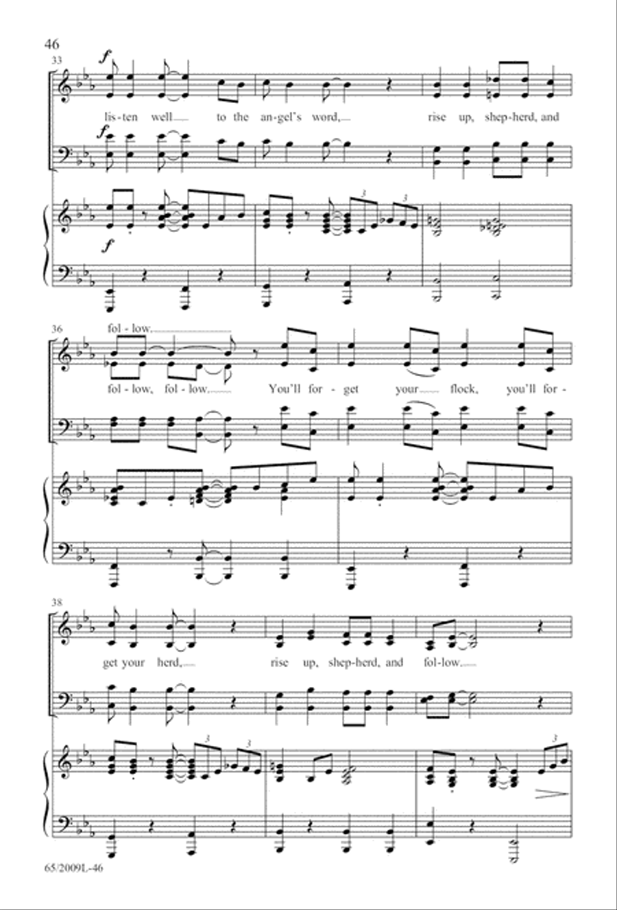 Rise Up! A New Light A-Comin' (Digital Download) 4-Part scores gallery preview page 46