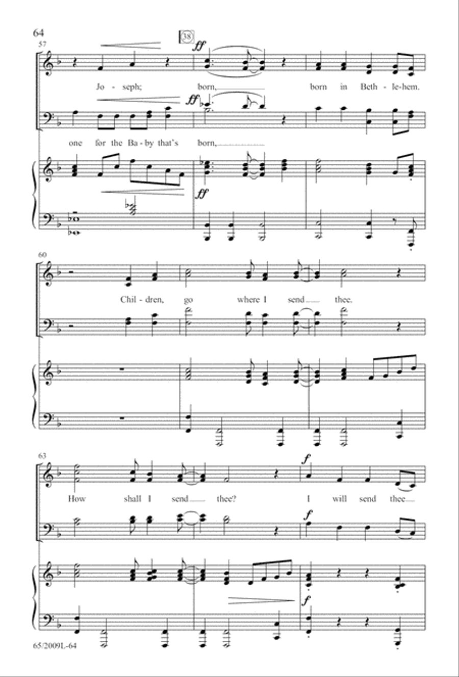 Rise Up! A New Light A-Comin' (Digital Download) 4-Part scores gallery preview page 64