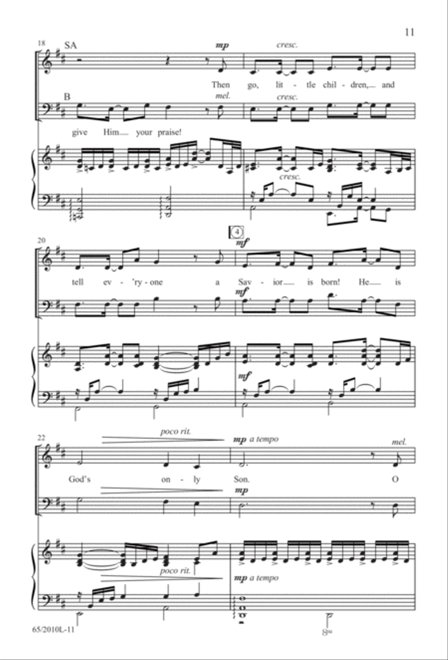 Rise Up! A New Light A-Comin' (Digital Download) 3-Part scores gallery preview page 11