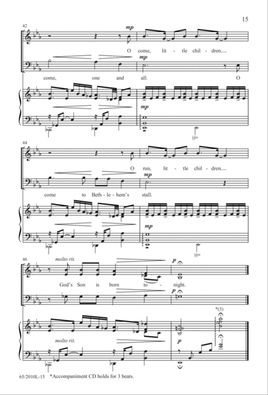 Rise Up! A New Light A-Comin' (Digital Download) 3-Part scores gallery preview page 15