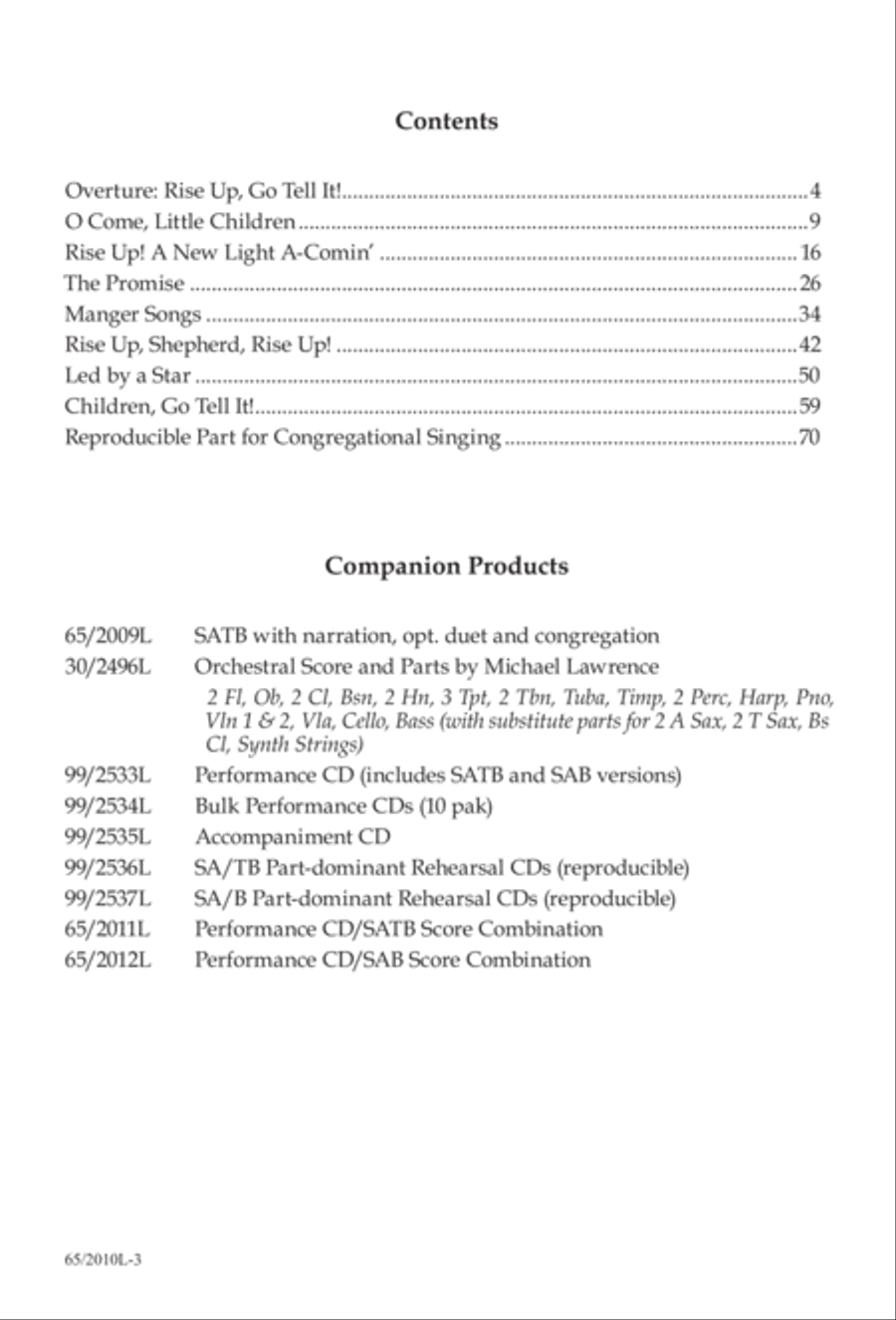 Rise Up! A New Light A-Comin' (Digital Download) 3-Part scores gallery preview page 3