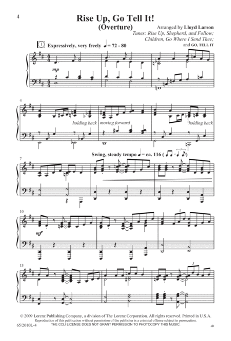 Rise Up! A New Light A-Comin' (Digital Download) 3-Part scores gallery preview page 4