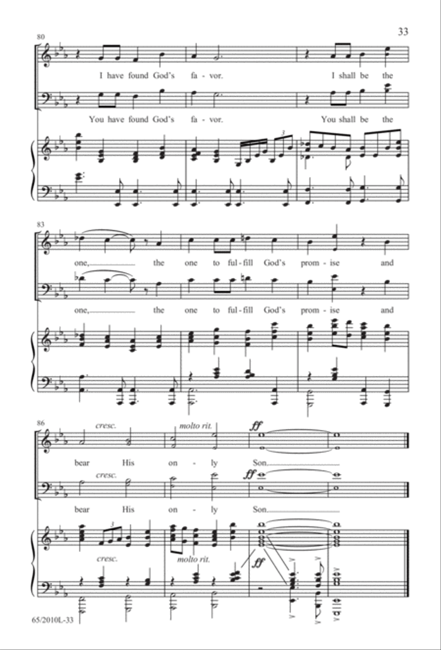 Rise Up! A New Light A-Comin' (Digital Download) 3-Part scores gallery preview page 33