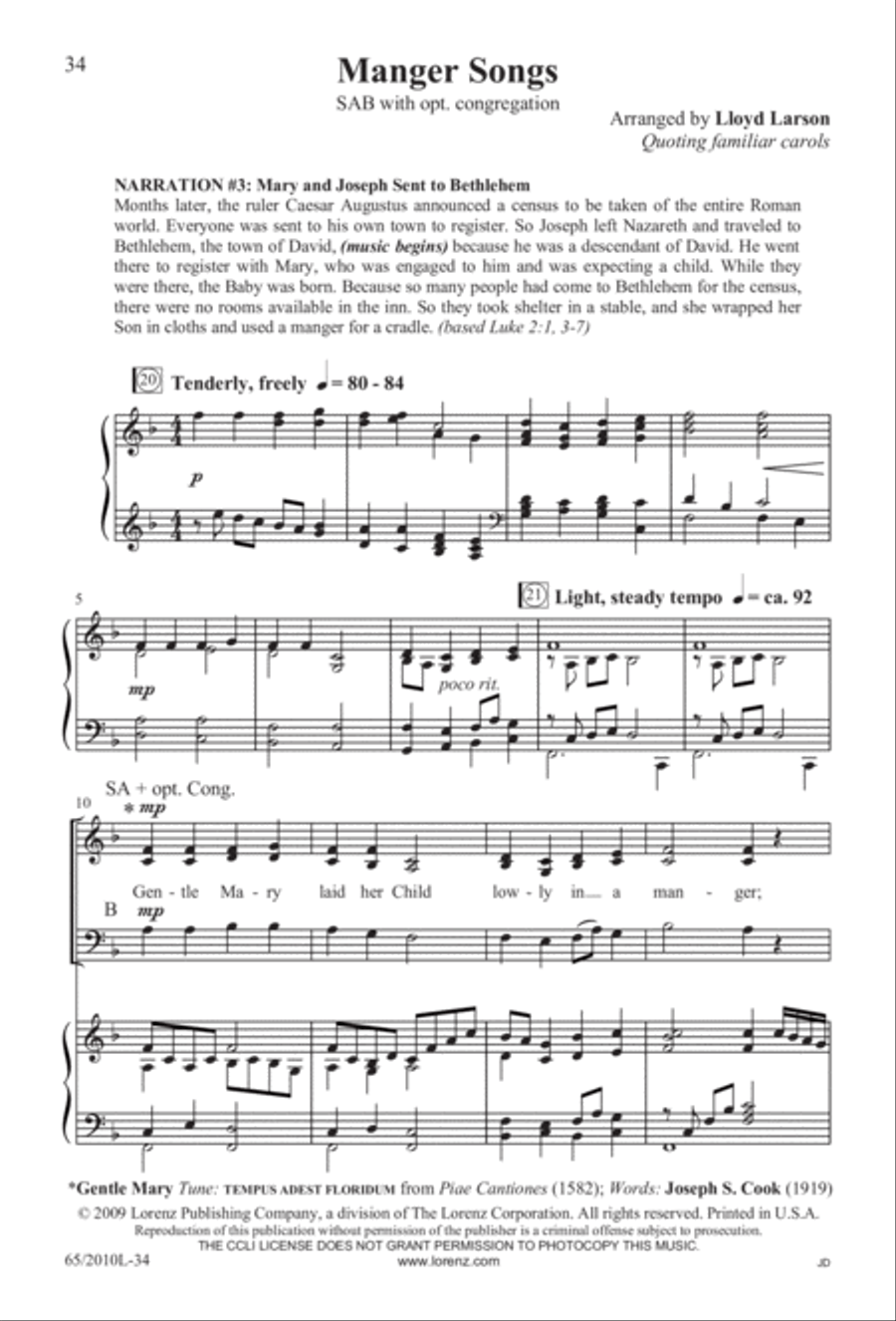 Rise Up! A New Light A-Comin' (Digital Download) 3-Part scores gallery preview page 34