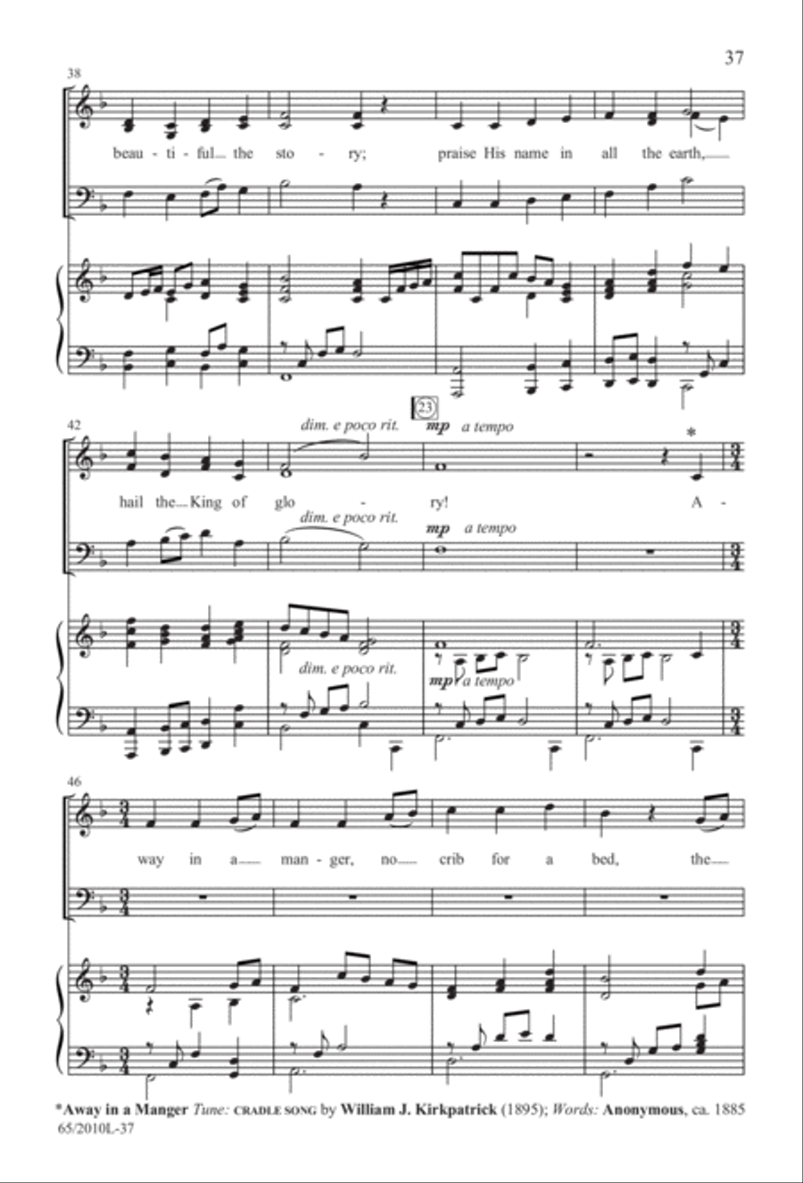Rise Up! A New Light A-Comin' (Digital Download) 3-Part scores gallery preview page 37